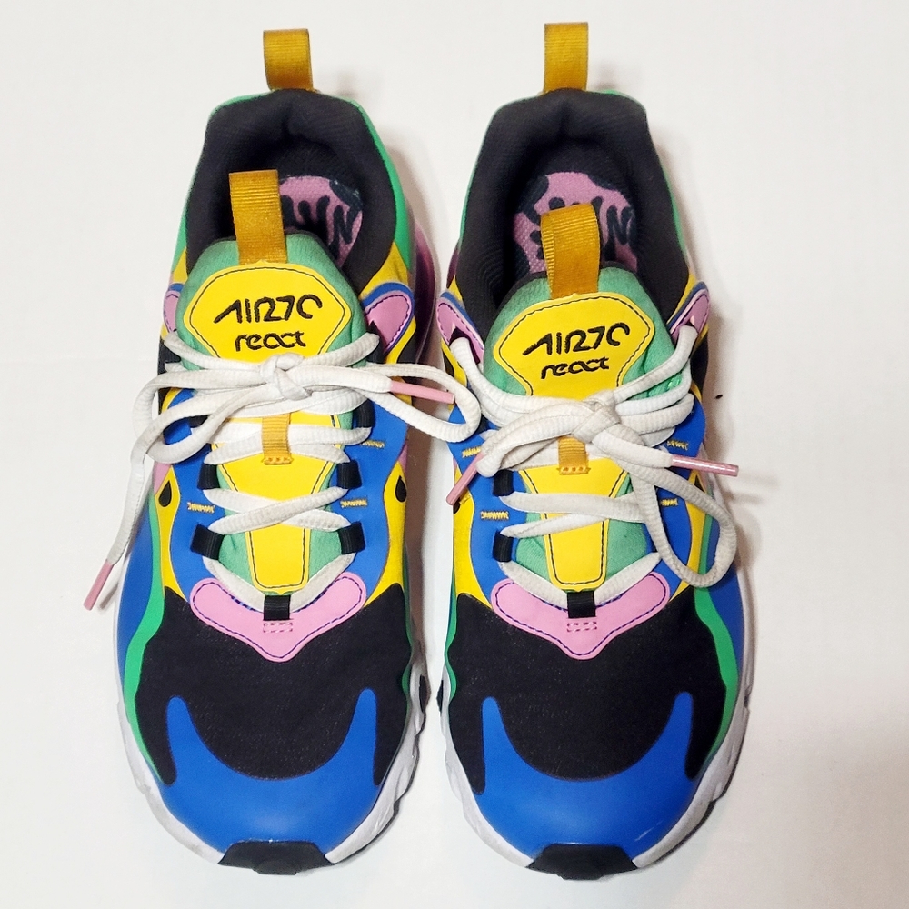 Nike Air Max 270 React Running Shoe (6Y)